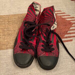 VISION STREET WEAR Sneakers CANVAS HI GATOR RED VSW-8150 10.5 men's